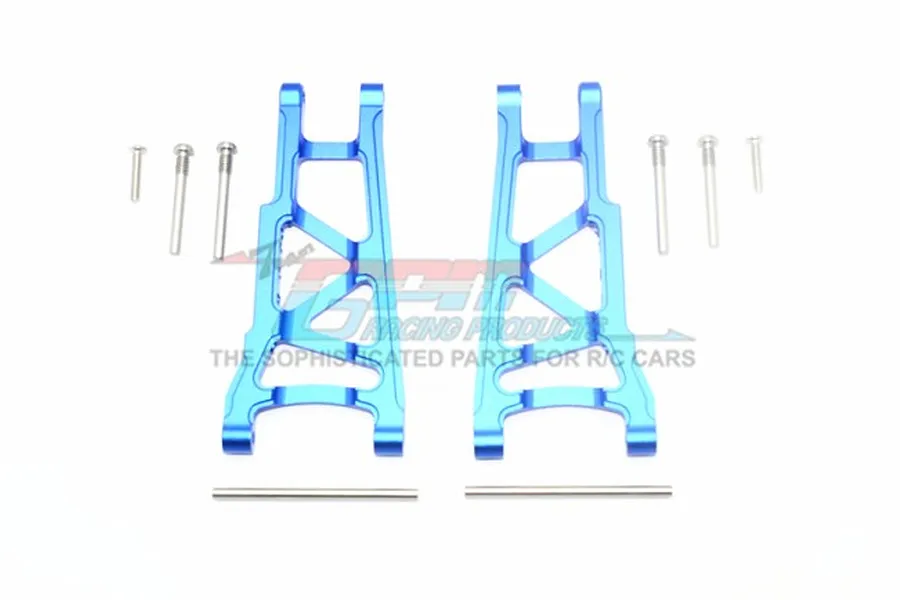 GPM Blue Aluminium Traxxas Slash 4x4 Front or Rear Lower Suspension Arms w/ Pins image 33420