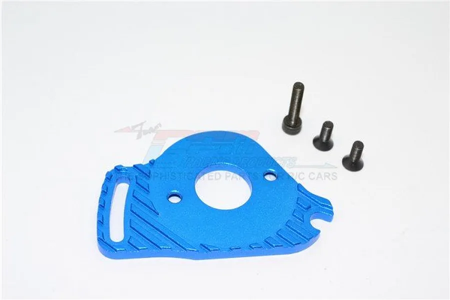 GPM Blue Aluminium Traxxas Slash 4x4 LCG Motor Mount Heat Sink image 33427