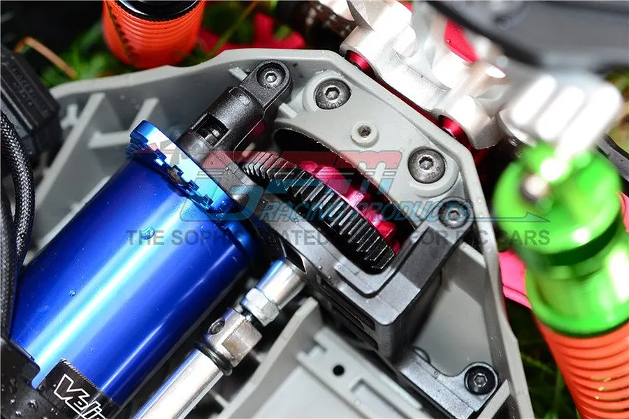 GPM Hardened Steel 54T 32dp/0.8Mod Spur Gear &amp;amp; 20T Pinion w/ Grey Aluminium Slipper Adapter image 33440