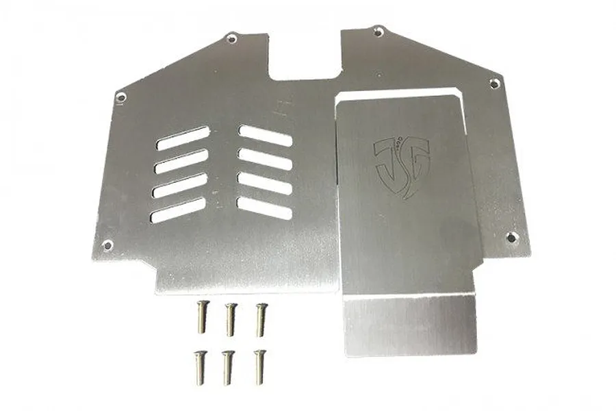 GPM UDR Stainless Steel Centre Chassis Skid Plate Set image 33451