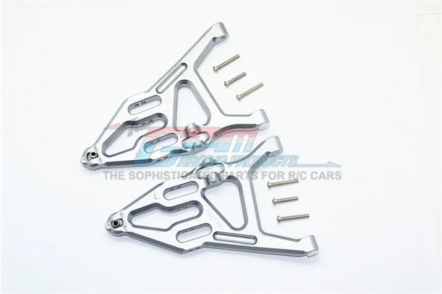 GPM UDR Silver Aluminium Front Lower Left &amp;amp; Right Suspension Arms 2Pcs image 33460