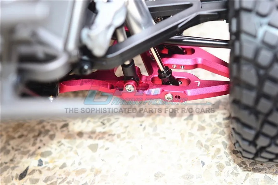 GPM UDR Silver Aluminium Front Lower Left &amp;amp; Right Suspension Arms 2Pcs image 33462