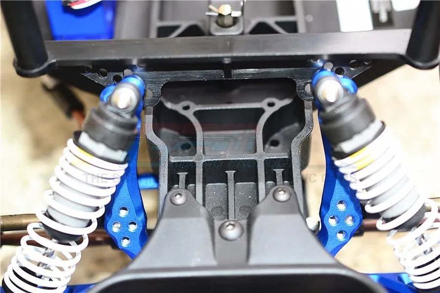 GPM Blue Aluminium Traxxas Slash 2WD Front Shock Tower w/ Hardware image 33479
