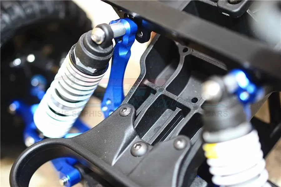 GPM Blue Aluminium Traxxas Slash 2WD Front Shock Tower w/ Hardware image 33480