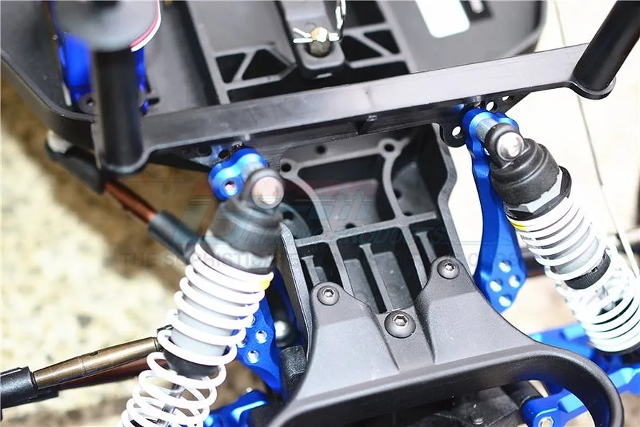 GPM Blue Aluminium Traxxas Slash 2WD Front Shock Tower w/ Hardware image 33481