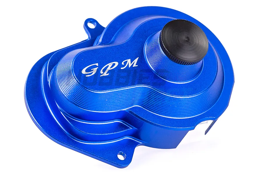 GPM Blue Aluminium Traxxas Slash 2WD/Stampede 2WD &amp;amp; Rustler Spur Gear Cover image 33494