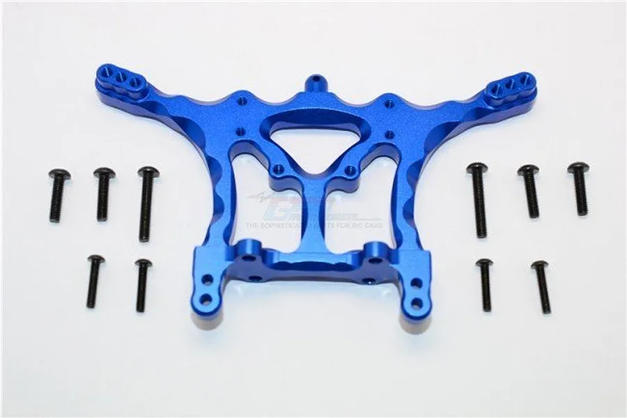 GPM Blue Aluminium Traxxas Rustler VXL Rear Shock Tower image 33498