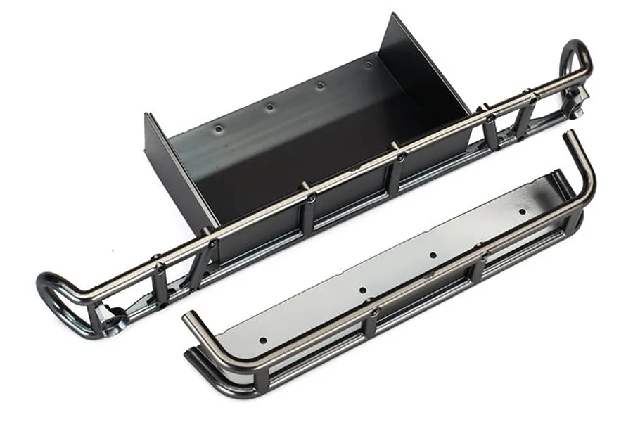 Traxxas UDR Satin Chrome Rear Bumper w/ Bumper Extension image 33505