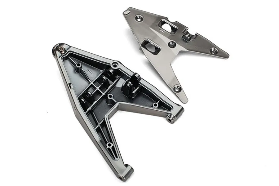 Traxxas UDR Satin Chrome Front Left Lower Suspension Arms w/ Insert image 33508
