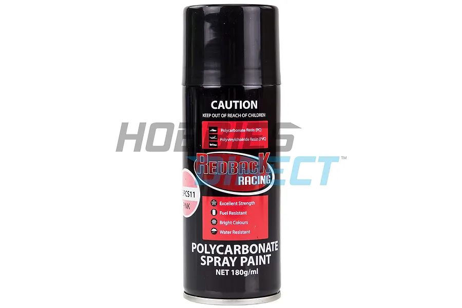Redback Pink Polycarbonate Series Spray Paint 180ml image 33518