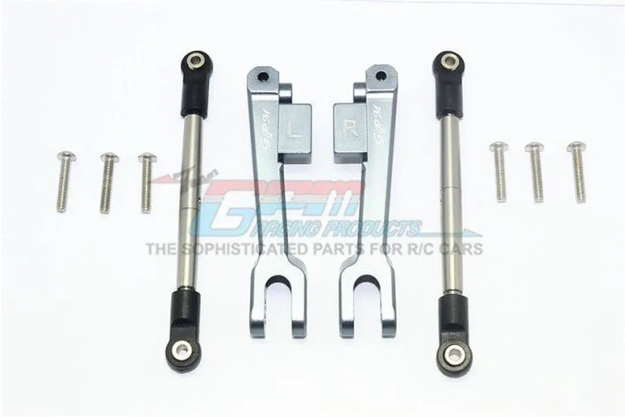 GPM UDR Silver Aluminium Rear Left &amp;amp; Right Sway Bar Arm Set w/ Stainless Steel Turnbuckles image 33561