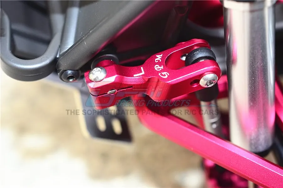 GPM UDR Silver Aluminium Front &amp;amp; Rear Left &amp;amp; Right Complete Sway Bar Arms w/ Stainless Steel Turnbuckles image 33566
