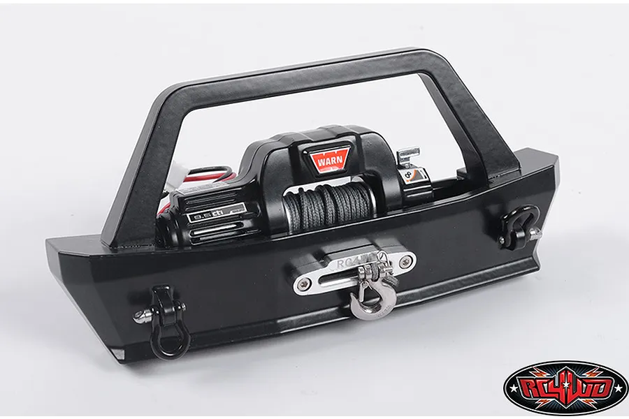 RC4WD Black SCX10 Front Tough Armor Stubby Bumper w/ Winch Mount image 33595