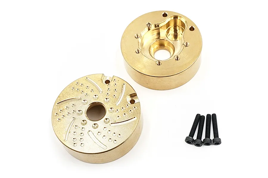 Yeah Racing TRX-4 Brass High Mass (118g) Outer Portal Drive Housing 2Pcs image 33717