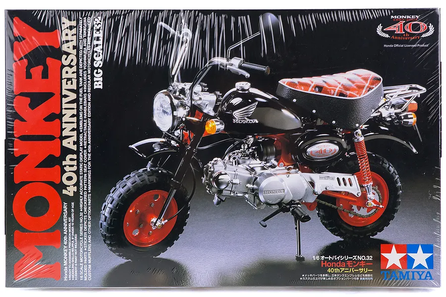 Tamiya 1/6 40th Anniversary Honda Monkey Motorcycle Plastic Model Kit image 33772