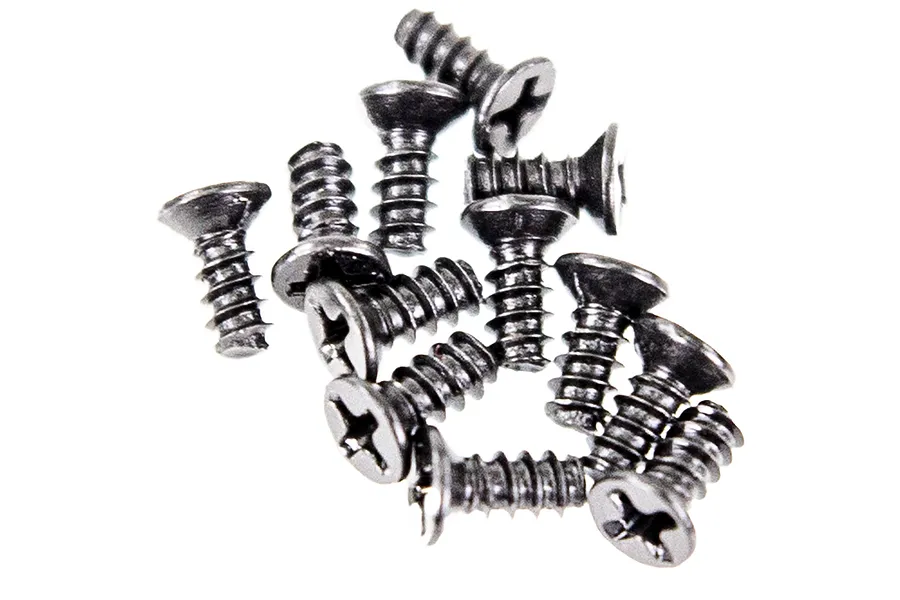 Xinlehong 2.6x6mm Coarse Thread Countersunk Head Screws 10Pcs image 33971