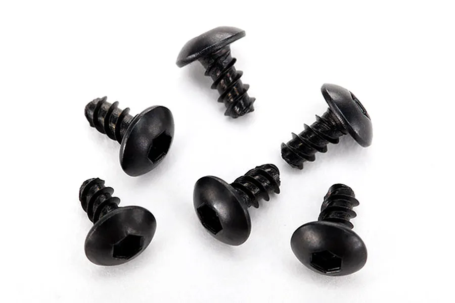 Traxxas 2.6x5mm Coarse Thread Button Head Screws 6Pcs image 34102