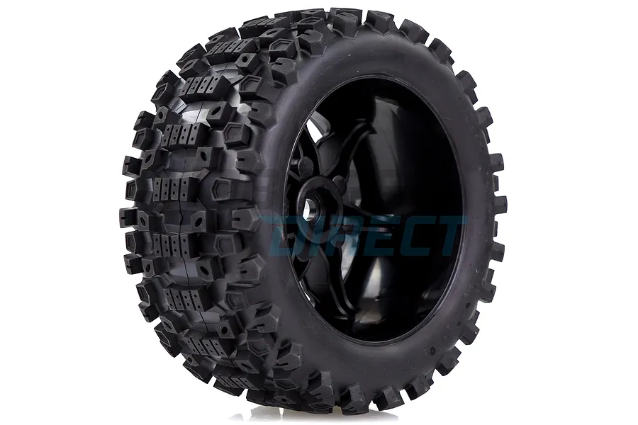 Louise 4.7/5.5&amp;quot; X-Uphill MFT Tyres on Black Spoke Rims -Glued Wheels 2Pcs image 34107