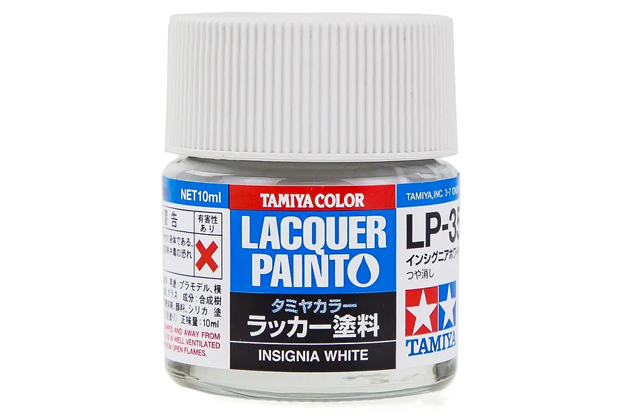 Tamiya LP-35 Insignia White Lacquer Paint 10ml image 34116