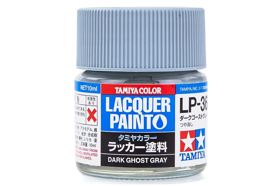 Tamiya LP-36 Dark Ghost Grey Lacquer Paint 10ml image 34117