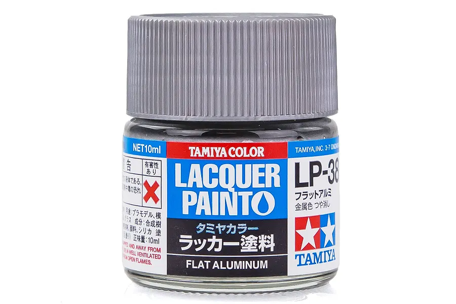 Tamiya LP-38 Flat Aluminium Lacquer Paint 10ml image 34119