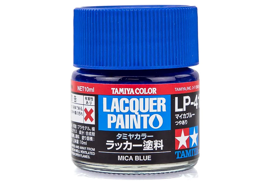Tamiya LP-41 Mica Blue Lacquer Paint 10ml image 34122