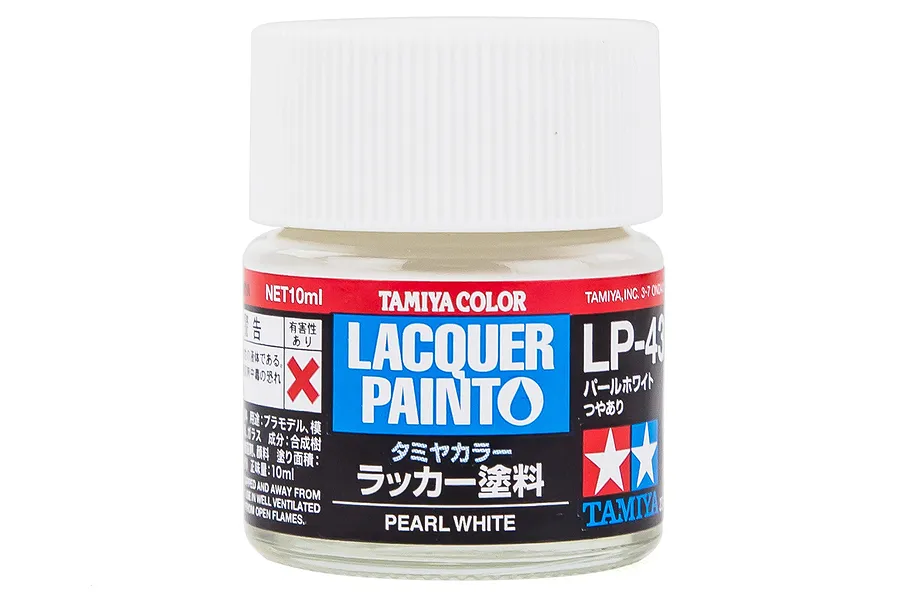 Tamiya LP-43 Pearl White Lacquer Paint 10ml image 34124