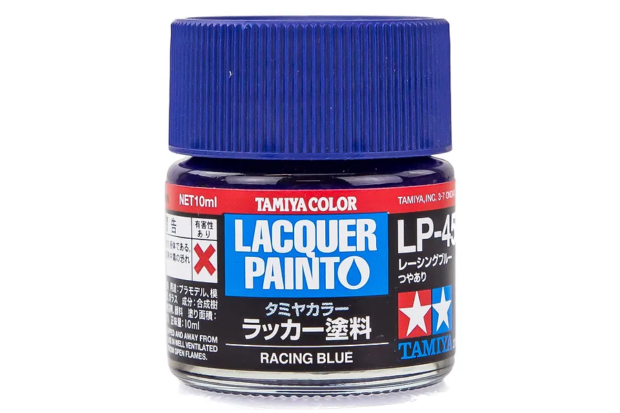Tamiya LP-45 Racing Blue Lacquer Paint 10ml image 34126