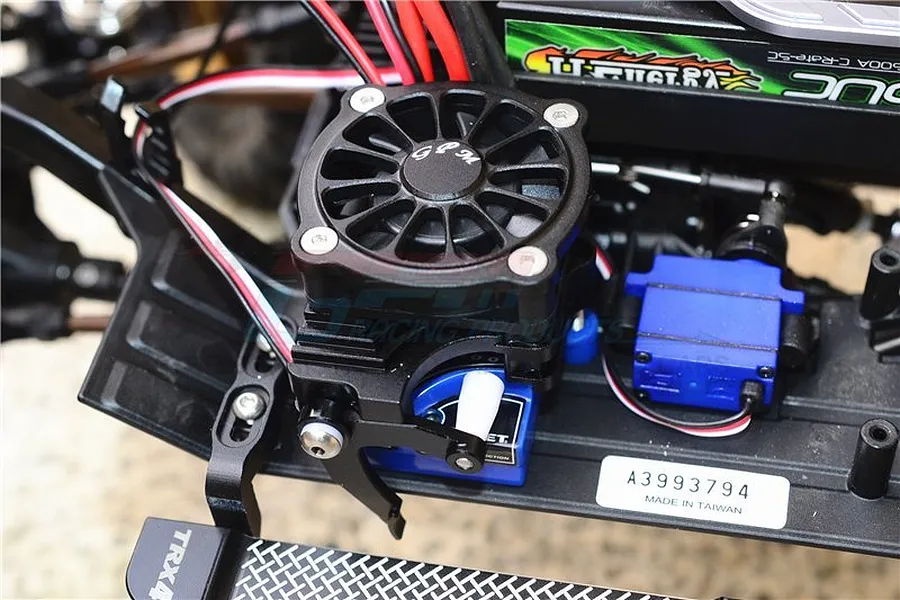 GPM Black Aluminium TRX-4 ESC Cooling Fan w/ Easy On &amp;amp; Off Switch image 34144