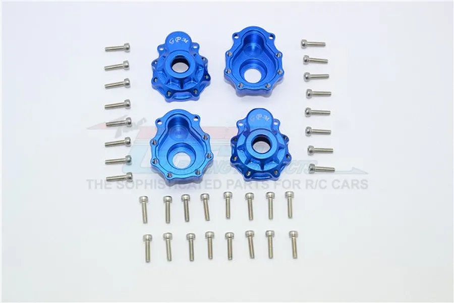 GPM Blue Aluminium TRX-4 Front &amp;amp; Rear Portal Drive Housing Set 4Pcs image 34157