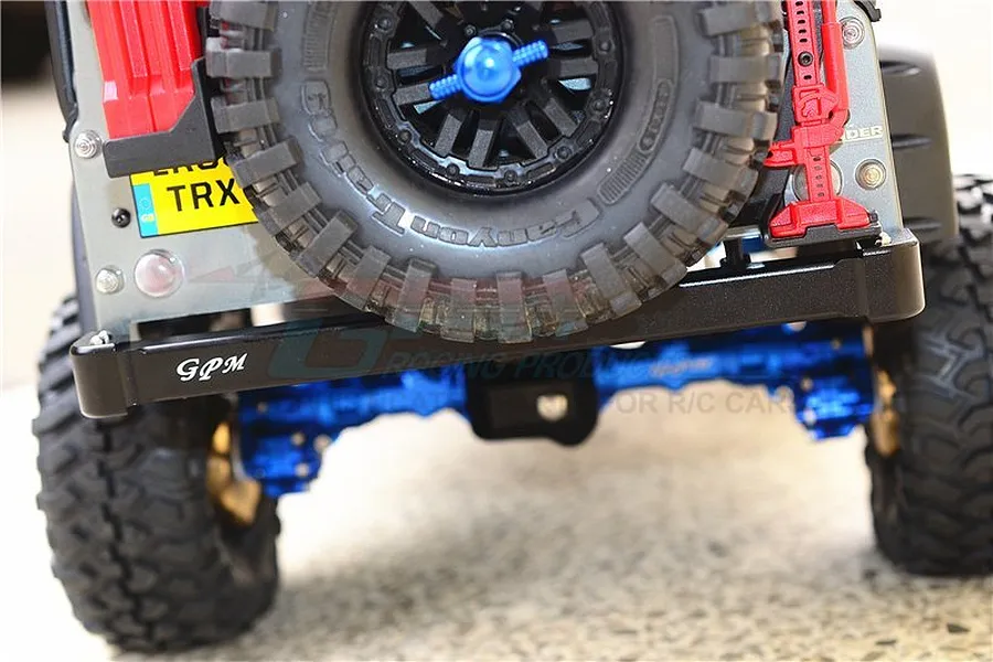 GPM Black Aluminium TRX-4 Front &amp;amp; Rear Bumper w/ Winch Mount Plate image 34267