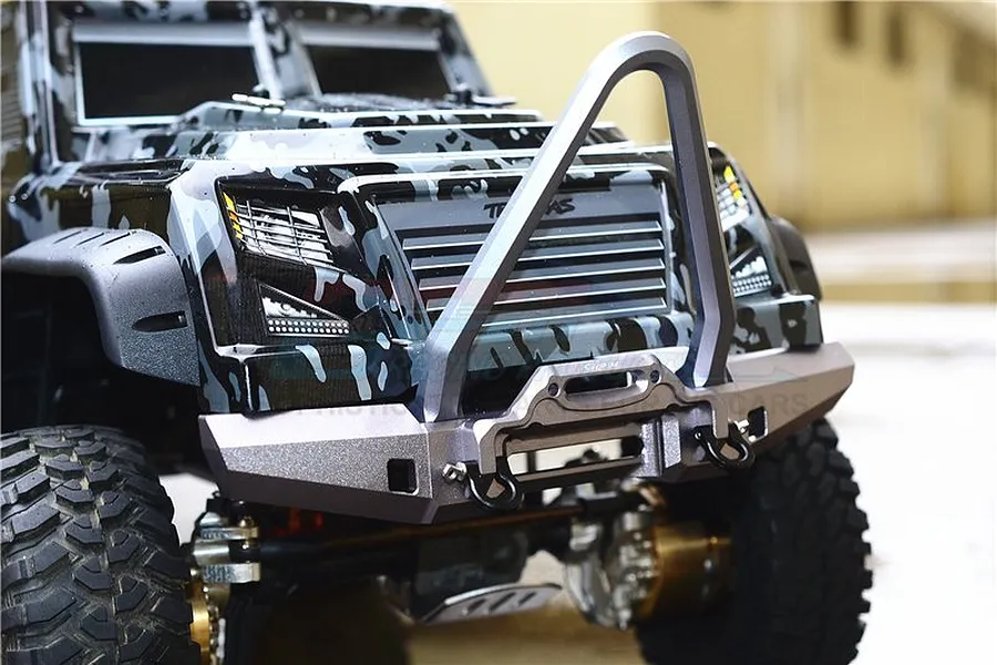 GPM Gunmetal Aluminium TRX-4 Front Bumper w/ D-Rings image 34272