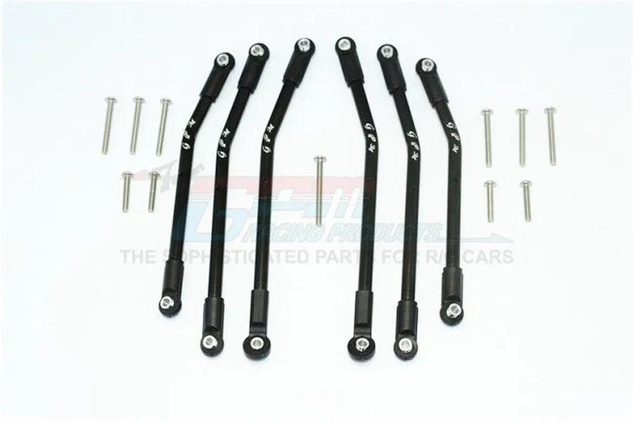 GPM Black Aluminium TRX-4 Suspension Tunbuckles 6Pcs image 34320