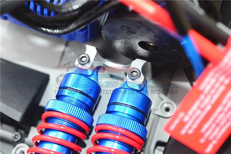 GPM Blue Aluminium E-Revo 2.0 Rear Shock Mount image 34361