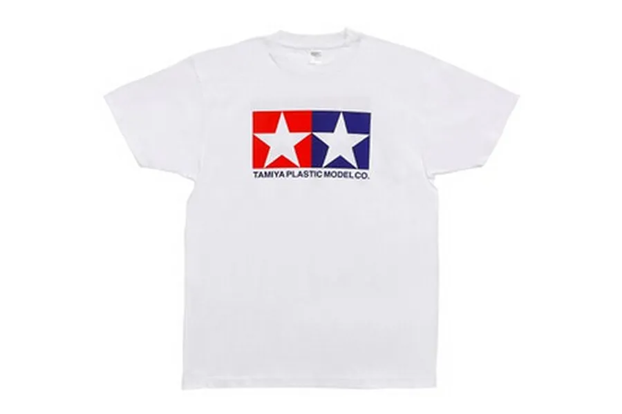 Tamiya White Tee w/ Tamiya Logo Large Size T-Shirt image 34415