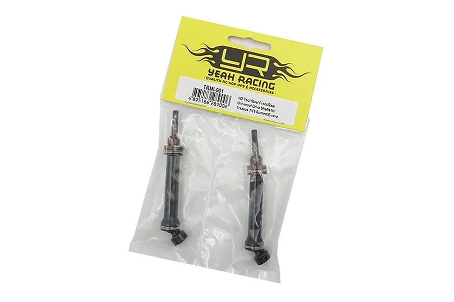 Yeah Racing Steel 1/16 E-Revo &amp;amp; Summit Front or Rear Universal Drive Shafts 2Pcs image 34428