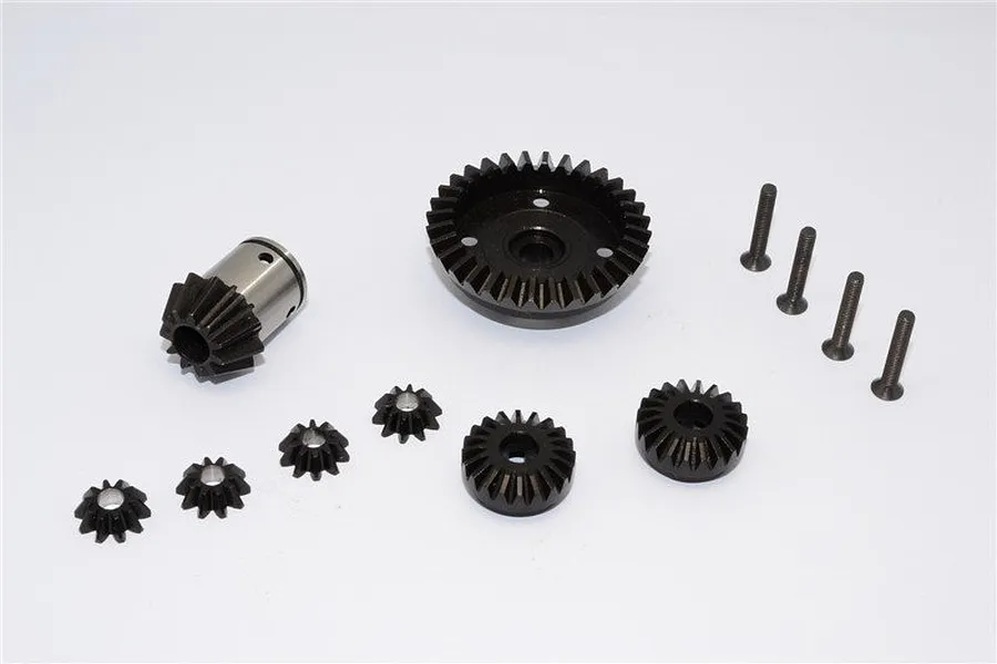GPM Steel Axial Yeti XL Front or Rear Differential Bevel &amp;amp; Ring Gear Set image 34581