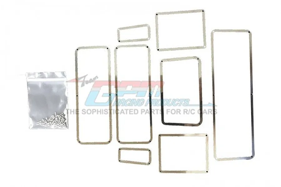 GPM Stainless Steel TRX-4 Defender Window Trim Set 8Pcs image 34601