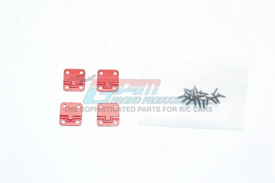 GPM Red Stainless Steel TRX-4 Defender Door Hinges 4Pcs image 34619