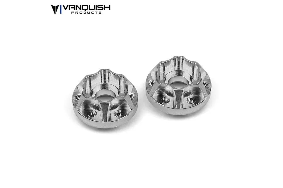 Vanquish Silver Aluminium SLW 350 Wheel Hex Hub 2Pcs image 34643