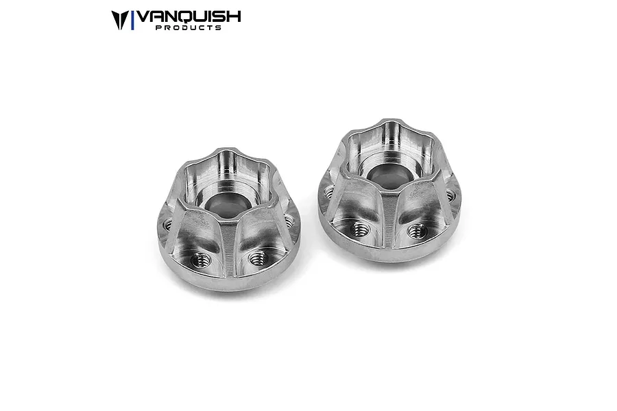 Vanquish Silver Aluminium SLW 475 Wheel Hex Hub 2Pcs image 34645