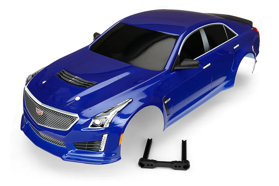 Traxxas 1/10 Blue Cadillac CTS-V Painted Body Shell image 34681