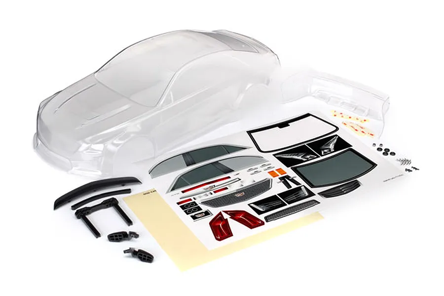 Traxxas 1/10 Cadillac CTS-V Unpainted Body Shell image 34685