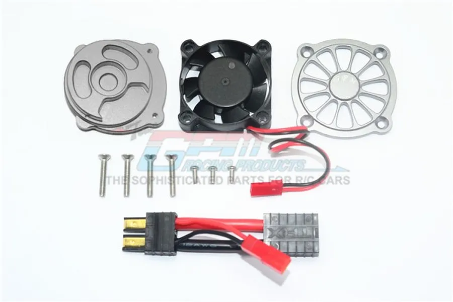 GPM UDR Gunmetal Aluminium Motor 40x40mm Cooling Fan image 34754