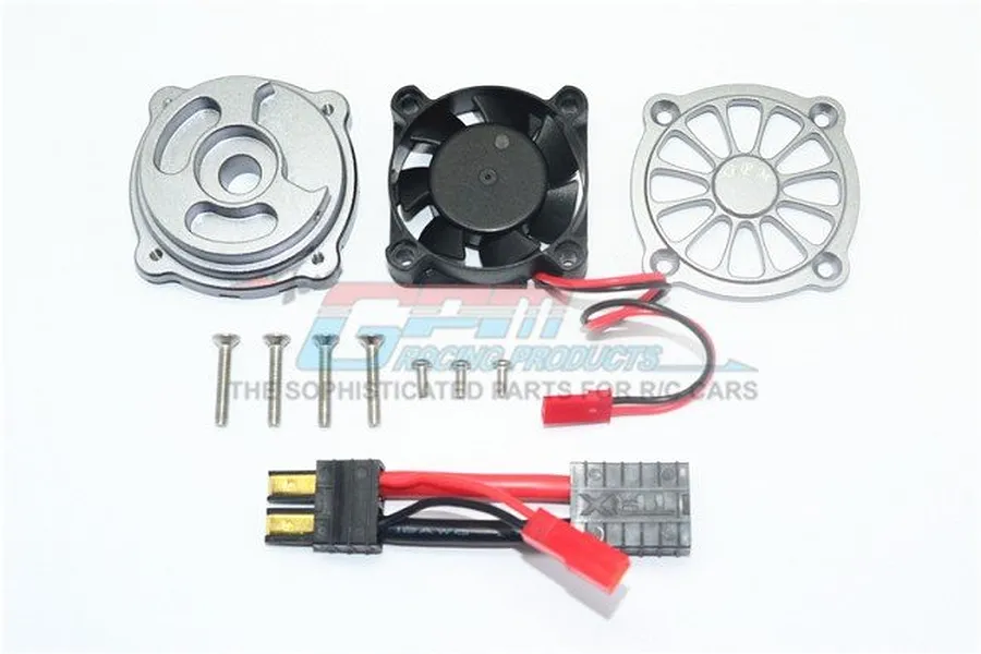 GPM UDR Gunmetal Aluminium Motor 40x40mm Cooling Fan image 34755