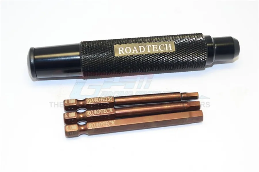 GPM Black Aluminium 1/4&amp;quot; Drive 4.0, 5.0 &amp;amp; 6.0mm Hex Set 3Pcs image 34763