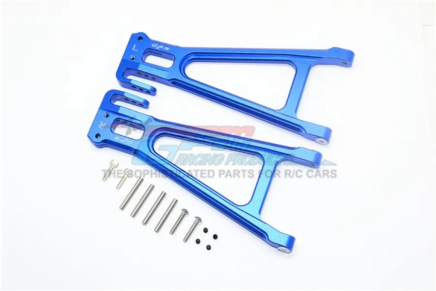 GPM Blue Aluminium E-Revo VXL 2.0 Rear Lower Suspension Arms 2Pcs w/ Hardware image 34829
