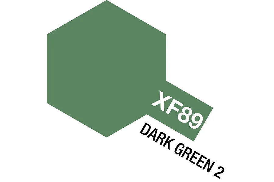 Tamiya XF-89 Dark Green 2 Flat Acrylic Paint 10ml image 34906