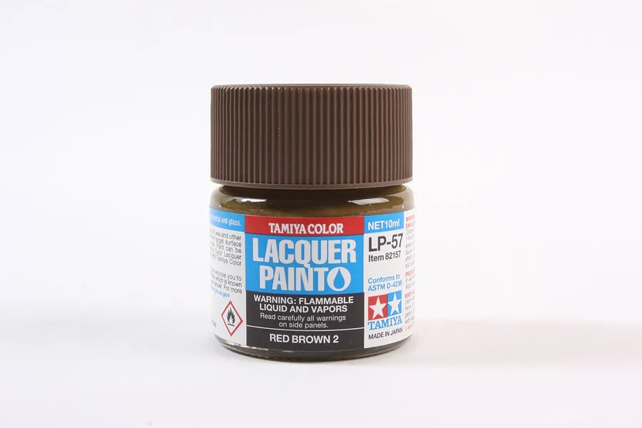 Tamiya LP-57 Red Brown 2 Lacquer Paint 10ml image 34927