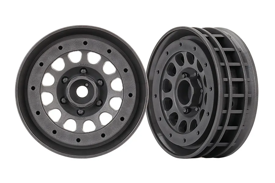 Traxxas TRX-4 Method 105 1.9&amp;quot; Charcoal Grey Rims 2Pcs image 35048